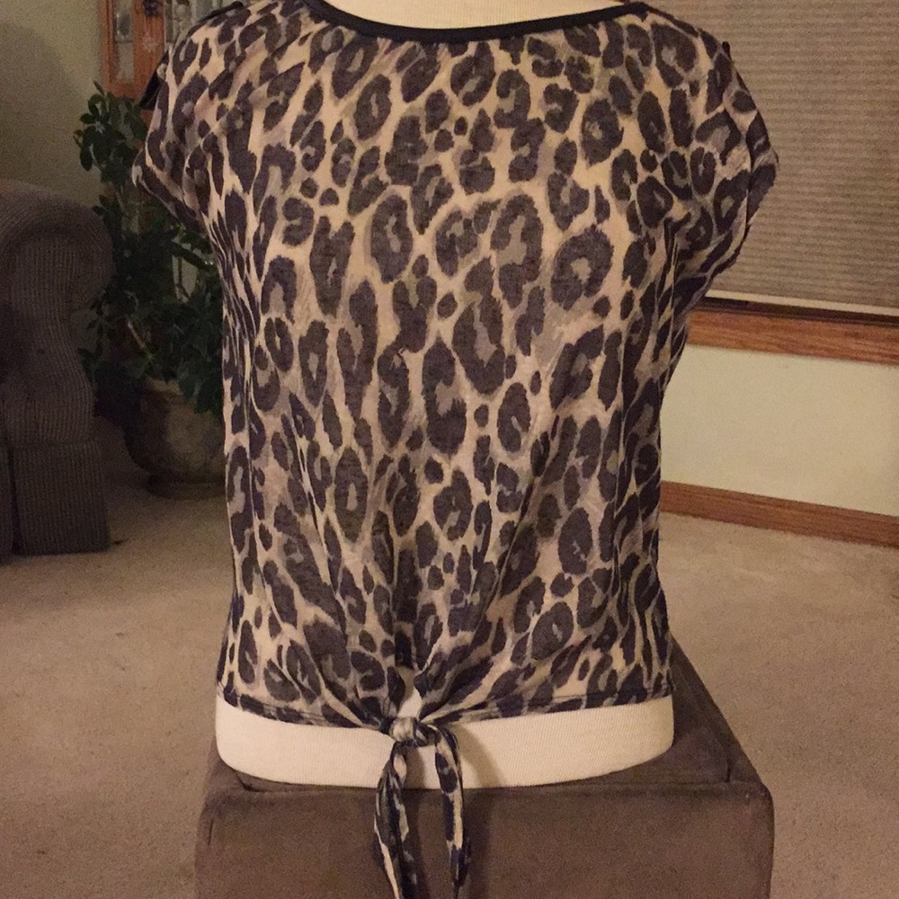 Charlotte Russe Leopard Print Shirt ***